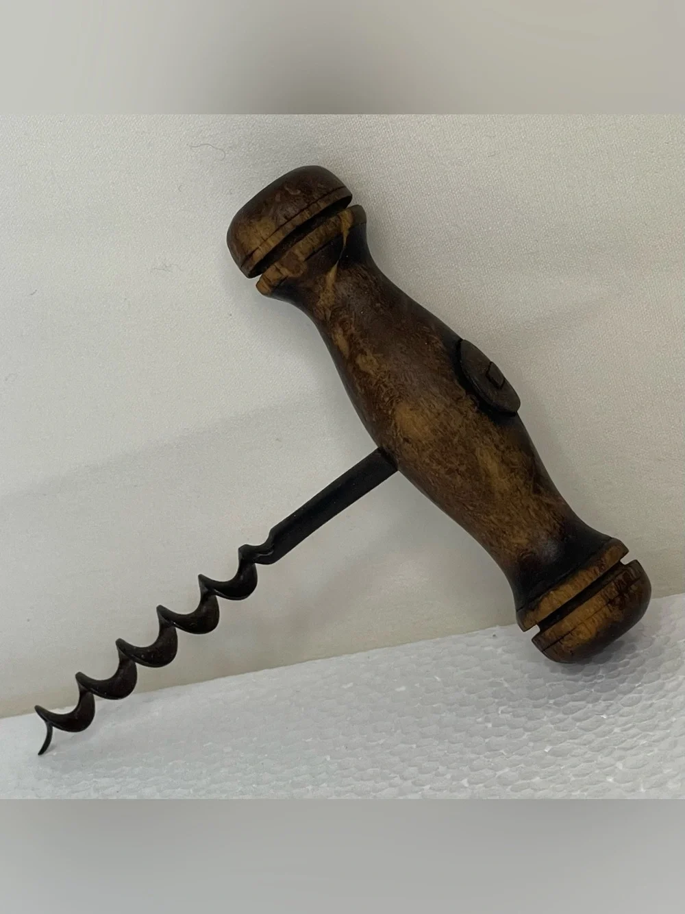 Wood Handle Corkscrew - Brown & Black